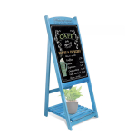 A-Board Cafe Pavement Sign Advertising Menu Wooden Frame Blackboard