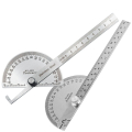 Stainless Steel Protractor Measure Angle 0-180 Degree Tool