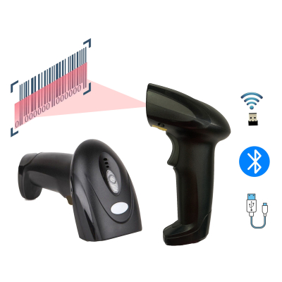 2D QR Barcode Scanner Reader Wireless 2.4G Bluetooth Wired 