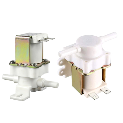 1/4" Plastic Solenoid Valve Side AC220V DC12V DC24V (stock only)