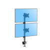 M063 Top Down Dual TV Monitor Mount Arm Desk Desktop Vertical Stand