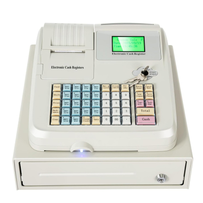 Electronic Cash Register with Drawer Mesin Cashier Machine Key