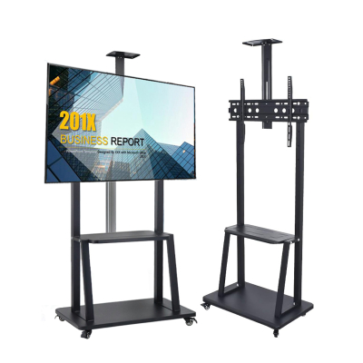Premium Heavy Duty 32-70 inch Portable TV Trolley Stand Bracket Wheel