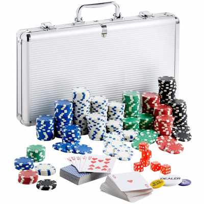 Poker Set With 500 Chips Aluminium Case Casino Games (Display Unit)