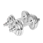 Chrome Dumbell & Barbell Weight Lifting Set 20KG (no box)