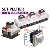 TEC1 12706 Thermoelectric Peltier Heat Sink Cooling Fan DIY System