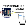 DS18B20 Temperature Sensor Module + Waterproof Probe Stainless Steel