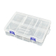 2 Layer 8 Compartment Detachable Divider Organizer Storage Plastic Box