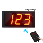 Restaurant Cafe Wireless Queue Call Number System Pager Display Keypad