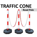 85cm Flexible Safety Column Traffic Parking Cone Pole Road Water Base