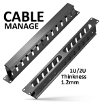 1U 2U Cable Management for Server Rack 19 Inch 1.2mm Thickness + Screw