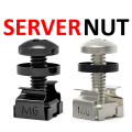 (10pcs) M6 Server Rack Mount Cage Nuts Screws Washers 12mm 16mm