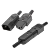 IEC C14 to C13 Adapter 3 Pin 10A 250V Inline Power Connector