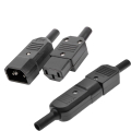 IEC C14 to C13 Adapter 3 Pin 10A 250V Inline Power Connector