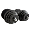 Rubber Black Dumbbell Fitness GYM Dumbell Exercise 20kg
