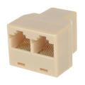 RJ45 Splitter 1 Female to 2 Female Ethernet Network Connector Adapter 