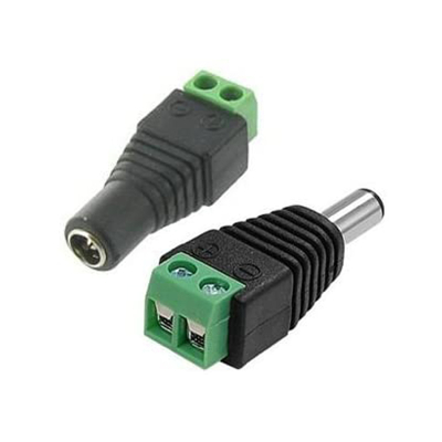 CCTV DC POWER Connector Plug MALE FEMALE / Easy Connect to Cable