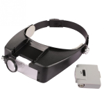 LED Headband Magnifier Lighted Head Magnifying Glass x10 Loupe Watch 