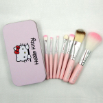 Makeup Set Hello Kitty Brush 7 Pieces Brush Set With Iron box 