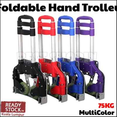 Heavy Duty Foldable Hand Trolley Shopping Luggage Truck 75KG Load