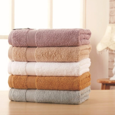 100% Cotton Bath Towel Soft Absorbent for Home Hotel Towels 650g