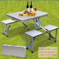 Picnic Table Foldable Aluminium Outdoor Camping Table with 4 Chair