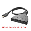 Mini 3 Port HDMI Switch Adapter 1080P Switcher 3 in 1 Hub (1985)