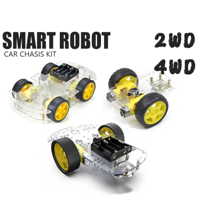 Arduino 2WD 4WD Smart Robotics Robot Car Chassis Kit with DC Motor Set Arduino 2WD 4WD Smart Robotics Robot Car Chassis Kit with DC Motor Set