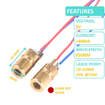 Laser diode for Arduino KY008 Robotic