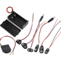 Battery Snap 9V CR2032 Holder c/w Male Dc Plug (2.1mm) Arduino Robotic