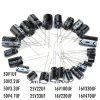 120PCS 1uF-470uF Electrolytic Capacitor
