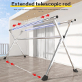Heavy Stainless Steel Clothes Drying Rack Hanger Extendable Foldable 