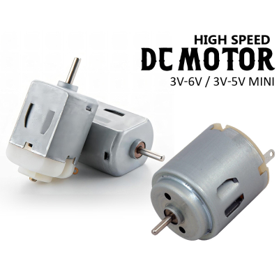 DC Motor High Speed Electronic 3V-5V (130 mini) / 3V-6V (140) Robotic DC Motor High Speed Electronic 3V-5V (130 mini) / 3V-6V (140) Robotic
