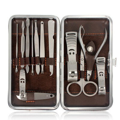 12 pcs Stainless Steel Nail Care Pedicure Manicure Set Tool Kit