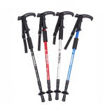 High Quality Anti Shock Retracted Hiking Walking Stick T Handle