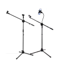 Boom Microphone Mic Stand Stage With Two Clips / Arm Phone Holder