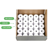 CORELESS Thermal Receipt Paper For Pos System Printer 1 Box 100 roll